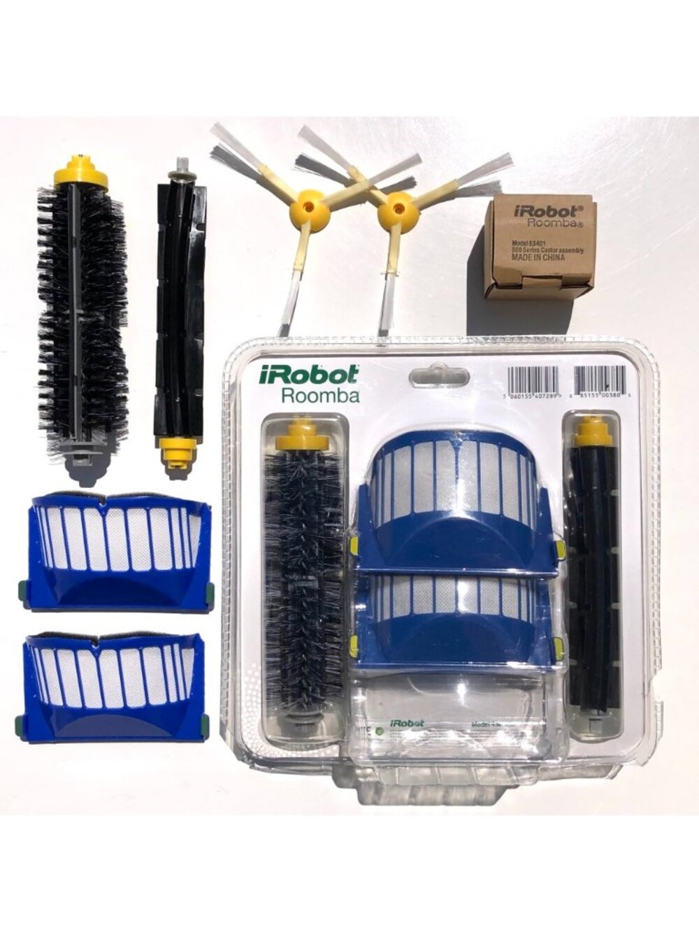 iRobot Roomba 500 600 Series Replacement Parts Lot Brushes Filters Caster Wheel